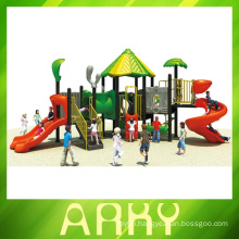 2015 Beautiful green nature kids outdoor playground equipment